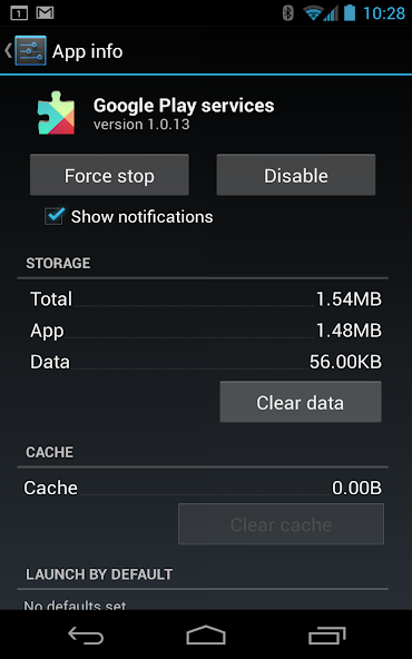 Сервисы Google Play скриншот